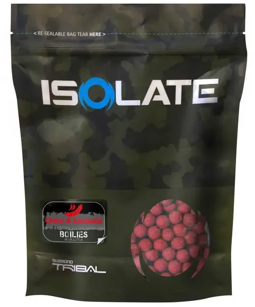 Shimano boilies isolate chilli sausage - 3 kg 20 mm