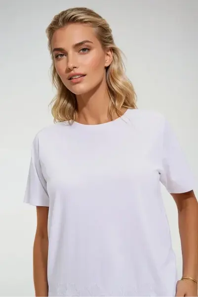 Marisse White Cotton Blouse