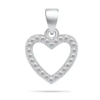 Brilio Silver Oslnivý přívěsek srdce se zirkony PT09W