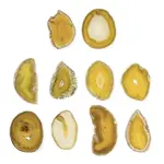 Natural Agate Nuggets Slice Links Connector Charms