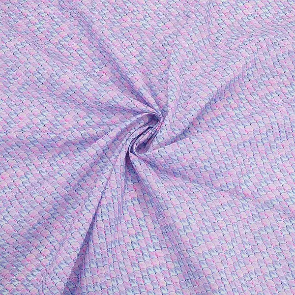 Polyester Mermaid Fish Scale Pattern Fabric