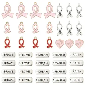 100Pcs 10 Styles Alloy Enamel Pendant Sets