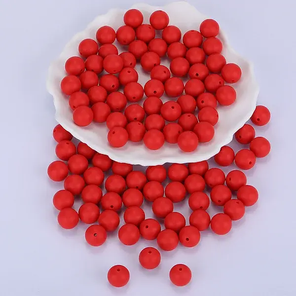 Round Silicone Focal Beads
