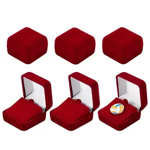 Plastic Cover with Velvet Brooch Packing Boxes