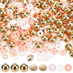 Handmade Polymer Clay Beads with CCB Plastic Beads  Jewelry Making Findings Kit