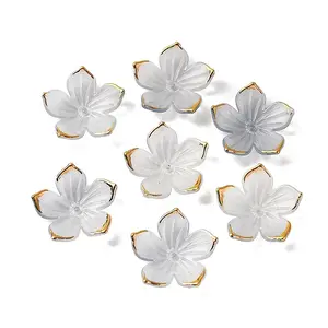 Transparent Acrylic Bead Caps