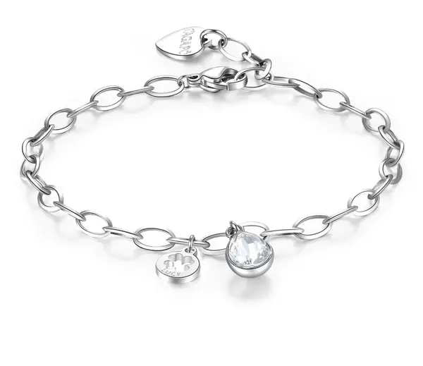 S'Agapõ Náramek s přívěsky Lucky Light SKT16