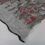 Flower Pattern Polyester Lace Fabric