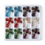 Handmade Gold Sand Lampwork Big Pendants