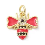 Brass Micro Pave Cubic Zirconia Pendants