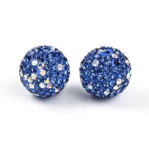 Polymer Clay Pave Rhinestone Beads