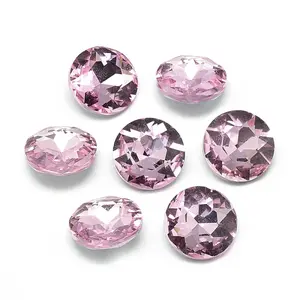 Pointed Back Glass Rhinestone Cabochons
