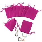 20Pcs Rectangle Velvet Drawstring Pouches