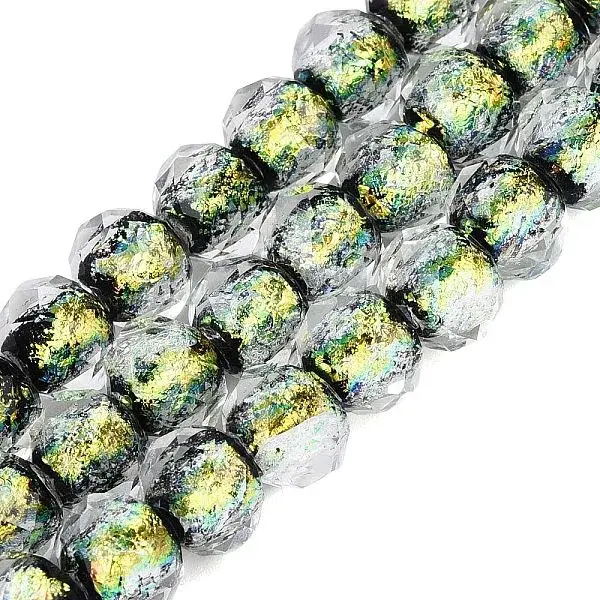 Handmade Foil Glass Lampwork Beads Strands
