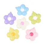 Spray Painted Alloy and Enamel Big Pendants