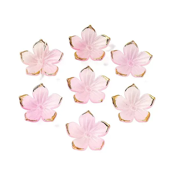 Transparent Acrylic Bead Caps