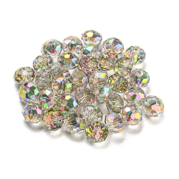 Transparent Electroplate Glass Beads