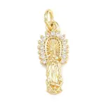 Religion Brass Micro Pave Clear Cubic Zirconia Pendants