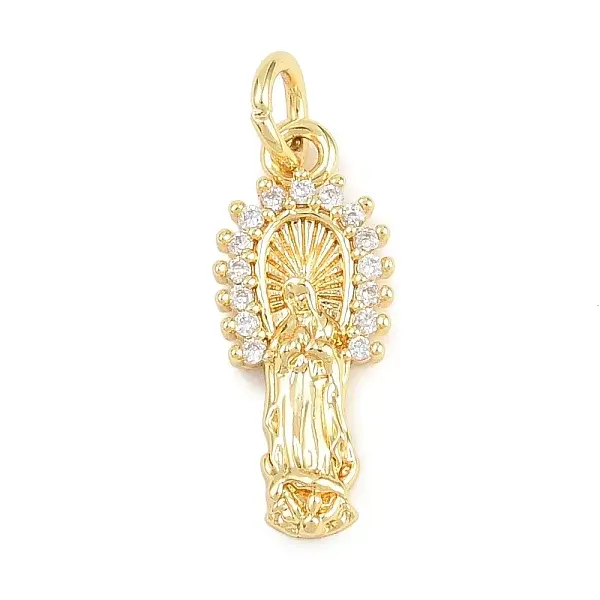 Religion Brass Micro Pave Clear Cubic Zirconia Pendants