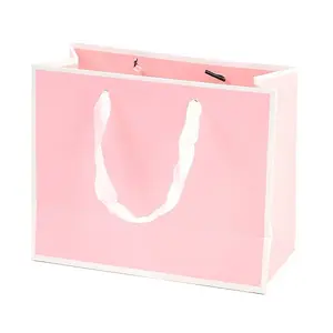 Rectangle Paper Bags with Rope Handles