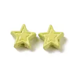 Spray Painted Alloy Beads