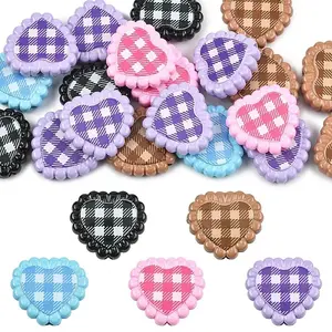 20Pcs Printed Opaque Acrylic Beads