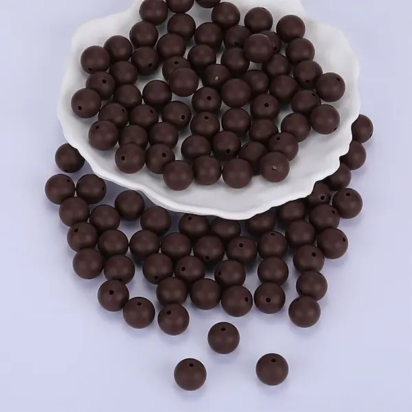 Round Silicone Focal Beads
