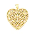 Brass Micro Pave Cubic Zirconia Pendants