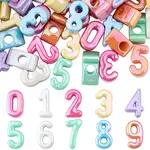 60Pcs 9 Colors Opaque UV Plating Acrylic Beads