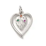 Brass Micro Pave Cubic Zirconia Pendants