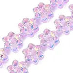 Electroplate Glass Beads Strands