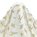 Flower Pattern Polyester Embroidery Lace Fabric