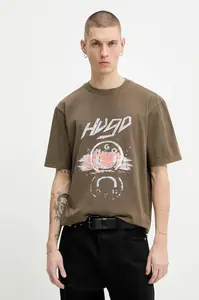 Bavlněné tričko Hugo Blue Noctornix