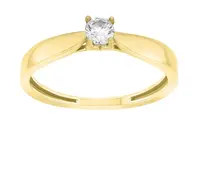 Brilio Silver Pozlacený zásnubní prsten GR114Y 54 mm