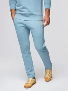 Ombre Men's sweatpants with unlined leg - light blue