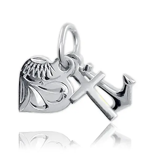 Soliter Přívěsek láska, víra, naděje z bílého zlata 242 001 00077 07