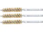 BGS Technic BGS 3078-11-M Mosazné kartáče pr. 11 mm, upínání 1/4", 3 ks (Sada BGS 3078)