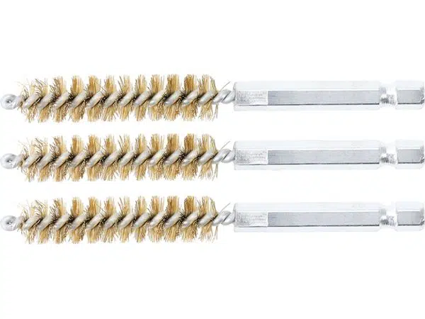 BGS Technic BGS 3078-11-M Mosazné kartáče pr. 11 mm, upínání 1/4", 3 ks (Sada BGS 3078)