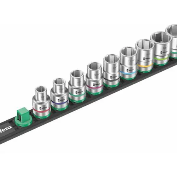 Wera 005480 Magnetická lišta C Imperial 1 se sadou palcových nástrčných hlavic 3/8 ÷ 1" ty