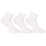 Nedeto 3PACK ponožky nízké bambusové bílé (3PBN02) S