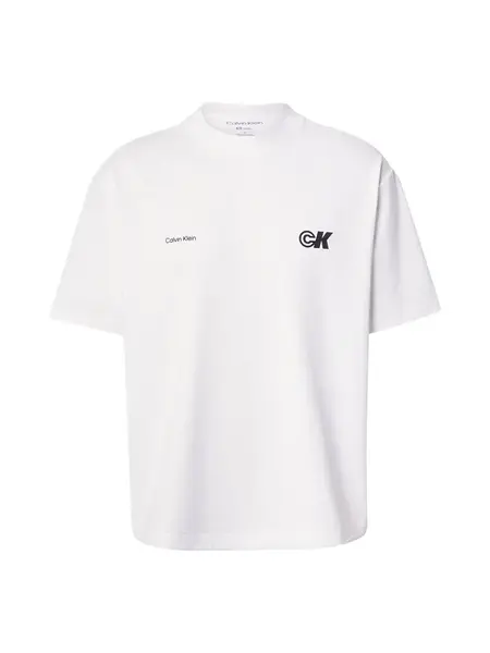 Calvin Klein Tričko  čierna / biela