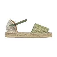 Espadrilky Geox D LAMPEDUSA zelená barva, D55V0B 02MLM C3ZH6