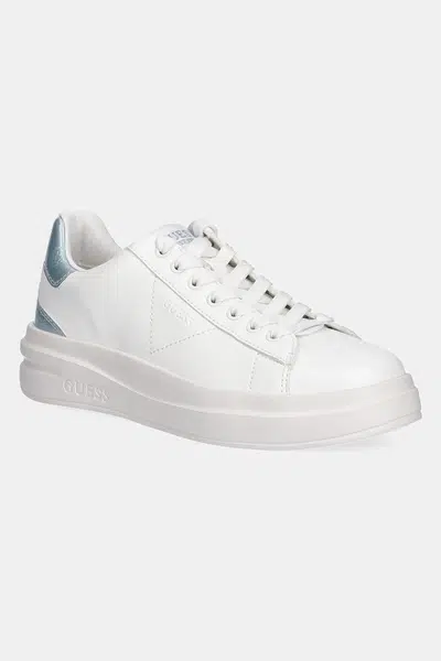 Kožené tenisky Guess ELBINA bílá barva, FLJBIN LEA12