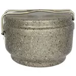 ALB STONE Třídílná sada ešusu, šedá, velikost