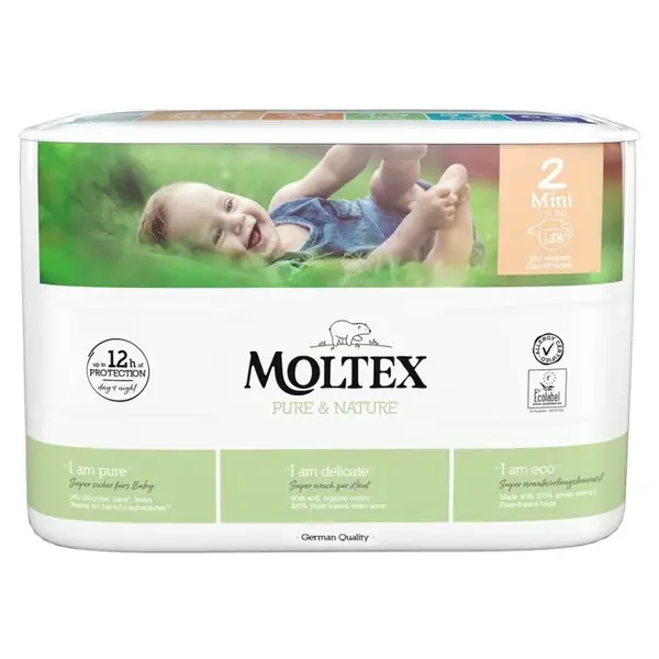 MOLTEX Pure & Nature Mini 3-6 kg  38 ks