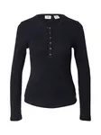 LEVI'S ® Tričko 'Dry Goods Waffle Henley'  čierna