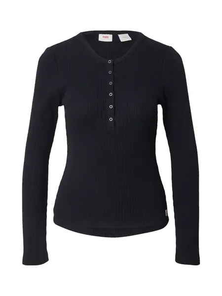 LEVI'S ® Tričko 'Dry Goods Waffle Henley'  čierna