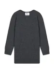 JUST CASHMERE Sveter 'JANICE'  sivá melírovaná