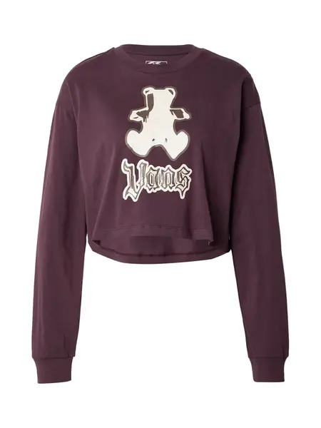 VANS Tričko 'LIL BEAR'  krémová / hnedá / vínovo červená