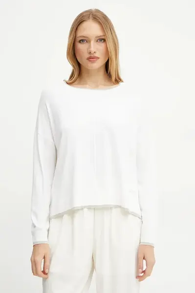 Svetr Liu Jo dámský, bílá barva, lehký, WXX054.MS49I